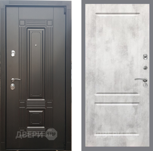 Входная металлическая Дверь Рекс (REX) 9 FL-117 Бетон светлый в Одинцово