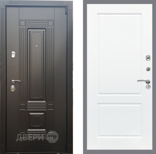 Входная металлическая Дверь Рекс (REX) 9 FL-117 Силк Сноу в Одинцово