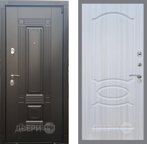 Входная металлическая Дверь Рекс (REX) 9 FL-128 Сандал белый в Одинцово