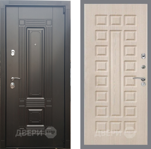 Входная металлическая Дверь Рекс (REX) 9 FL-183 Беленый дуб в Одинцово