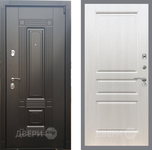 Входная металлическая Дверь Рекс (REX) 9 FL-243 Лиственница беж в Одинцово