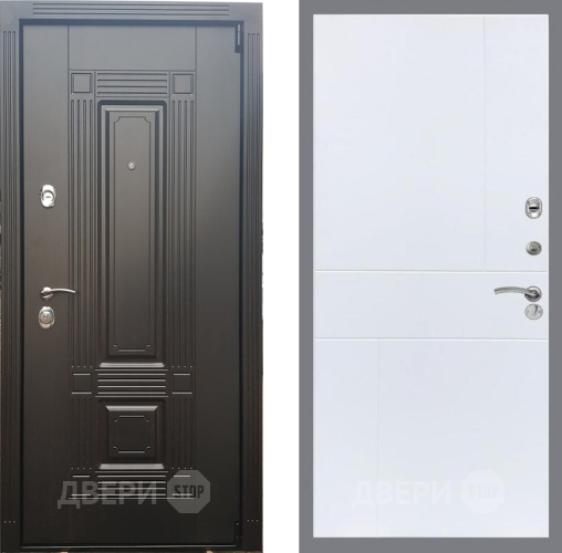 Входная металлическая Дверь Рекс (REX) 9 FL-290 Силк Сноу в Одинцово