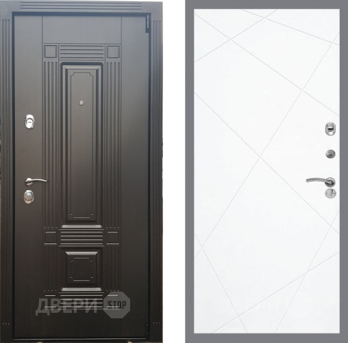 Входная металлическая Дверь Рекс (REX) 9 FL-291 Силк Сноу в Одинцово