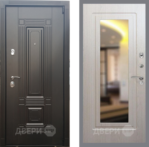 Входная металлическая Дверь Рекс (REX) 9 FLZ-120 Беленый дуб в Одинцово