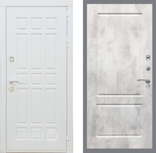 Дверь Рекс (REX) 8 Силк Сноу FL-117 Бетон светлый в Одинцово