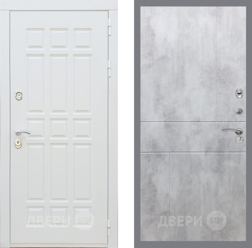 Дверь Рекс (REX) 8 Силк Сноу FL-290 Бетон светлый в Одинцово