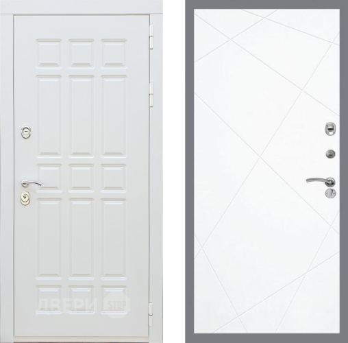 Входная металлическая Дверь Рекс (REX) 8 Силк Сноу FL-291 Силк Сноу в Одинцово