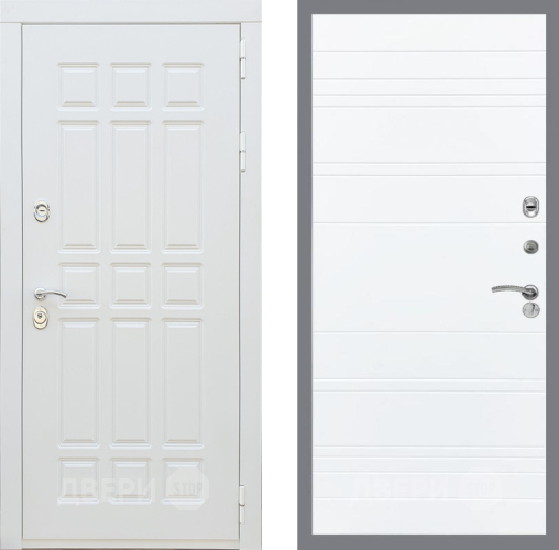 Входная металлическая Дверь Рекс (REX) 8 Силк Сноу Line Силк Сноу в Одинцово