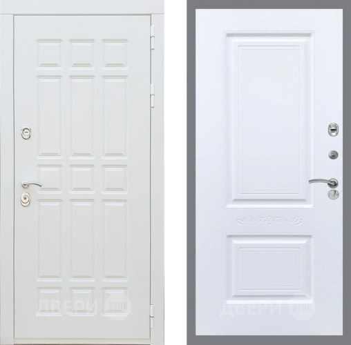 Входная металлическая Дверь Рекс (REX) 8 Силк Сноу Смальта Силк Сноу в Одинцово