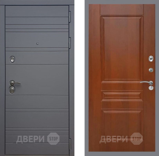 Входная металлическая Дверь Рекс (REX) 14 силк титан FL-243 Итальянский орех в Одинцово