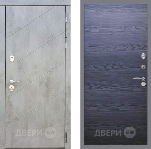 Входная металлическая Дверь Рекс (REX) 22 GL Дуб тангенальный черный в Одинцово