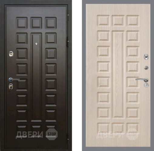 Входная металлическая Дверь Рекс (REX) Премиум 3к FL-183 Беленый дуб в Одинцово