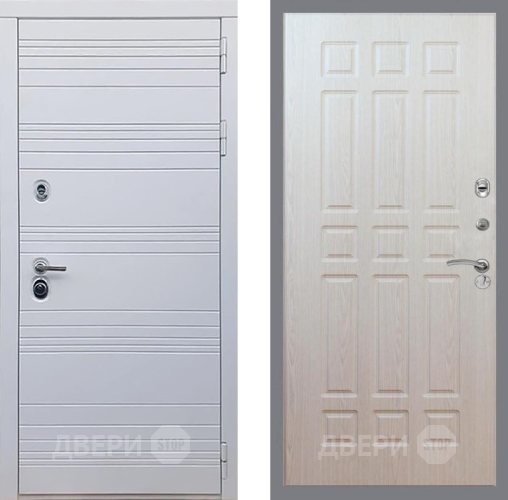 Дверь Рекс (REX) 14 Силк Сноу FL-33 Беленый дуб в Одинцово