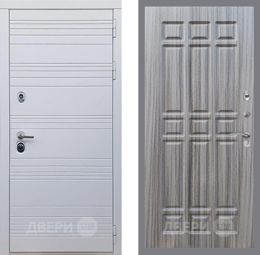 Входная металлическая Дверь Рекс (REX) 14 Силк Сноу FL-33 Сандал грей в Одинцово