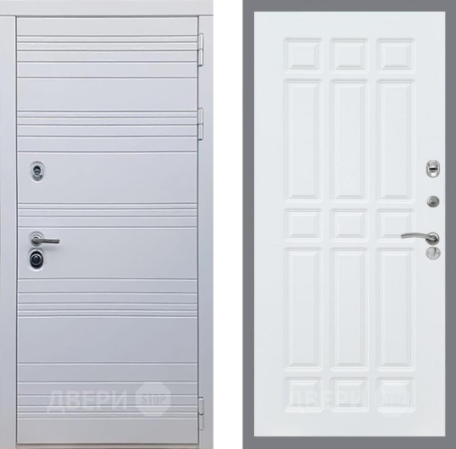 Входная металлическая Дверь Рекс (REX) 14 Силк Сноу FL-33 Силк Сноу в Одинцово