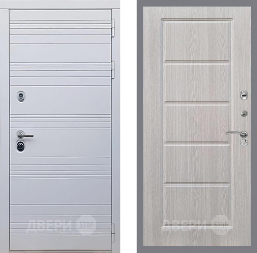 Входная металлическая Дверь Рекс (REX) 14 Силк Сноу FL-39 Беленый дуб в Одинцово