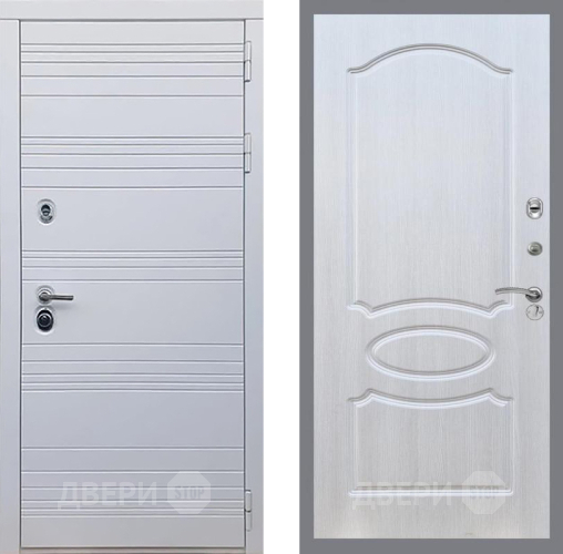 Входная металлическая Дверь Рекс (REX) 14 Силк Сноу FL-128 Лиственница беж в Одинцово