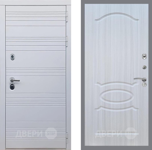 Входная металлическая Дверь Рекс (REX) 14 Силк Сноу FL-128 Сандал белый в Одинцово