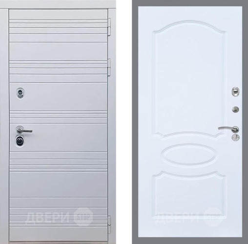Входная металлическая Дверь Рекс (REX) 14 Силк Сноу FL-128 Силк Сноу в Одинцово