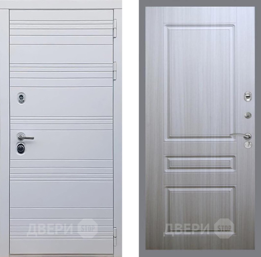 Входная металлическая Дверь Рекс (REX) 14 Силк Сноу FL-243 Сандал белый в Одинцово
