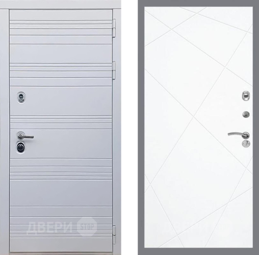 Входная металлическая Дверь Рекс (REX) 14 Силк Сноу FL-291 Силк Сноу в Одинцово