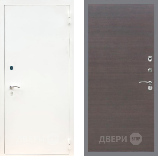 Входная металлическая Дверь Рекс (REX) 1А Белая шагрень GL венге поперечный в Одинцово