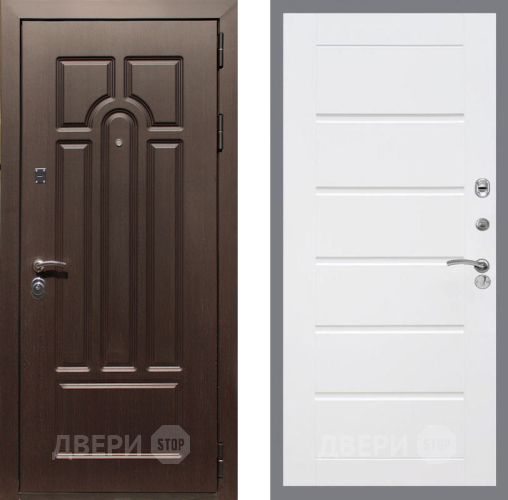 Входная металлическая Дверь Рекс (REX) Эврика Сити Белый ясень в Одинцово