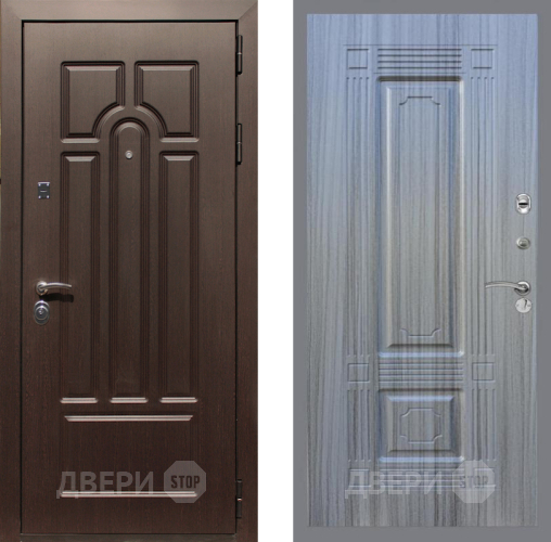 Входная металлическая Дверь Рекс (REX) Эврика FL-2 Сандал грей в Одинцово