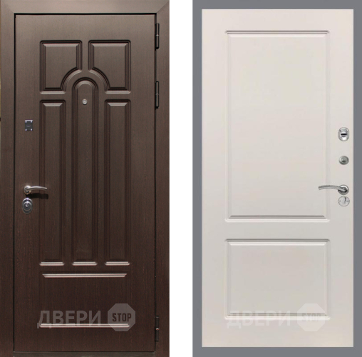 Входная металлическая Дверь Рекс (REX) Эврика FL-117 Шампань в Одинцово