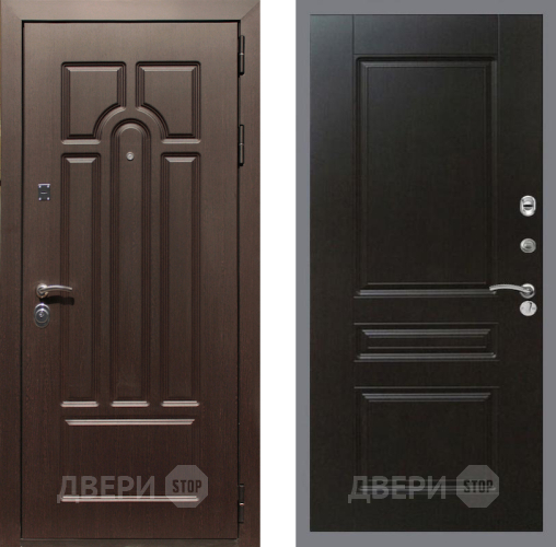 Входная металлическая Дверь Рекс (REX) Эврика FL-243 Венге в Одинцово