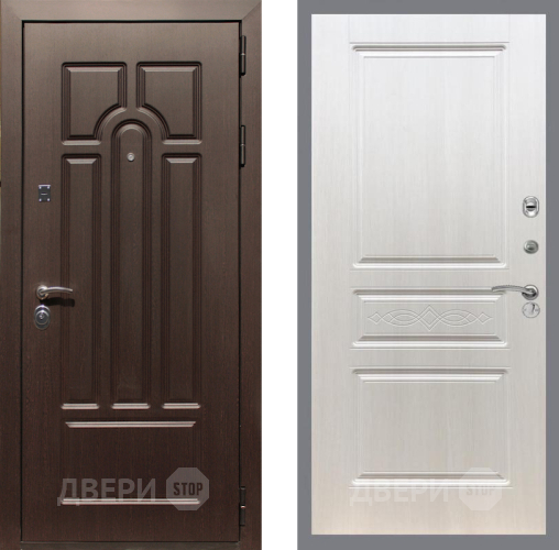 Входная металлическая Дверь Рекс (REX) Эврика FL-243 Лиственница беж в Одинцово