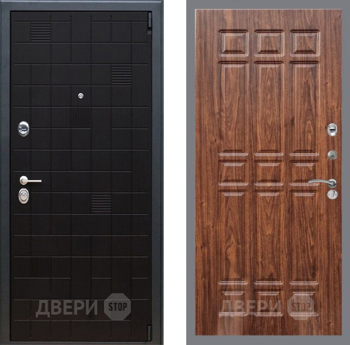 Входная металлическая Дверь Рекс (REX) 12 FL-33 орех тисненый в Одинцово