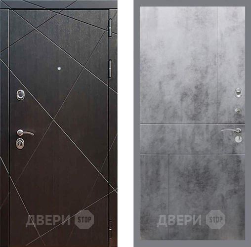 Входная металлическая Дверь Рекс (REX) 13 Венге FL-290 Бетон темный в Одинцово
