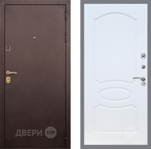 Входная металлическая Дверь Рекс (REX) Лайт 3К FL-128 Белый ясень в Одинцово