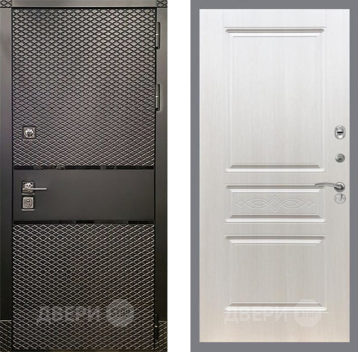 Входная металлическая Дверь Рекс (REX) 15 Черный Кварц FL-243 Лиственница беж в Одинцово