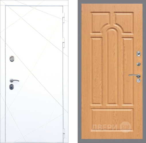 Входная металлическая Дверь Рекс (REX) 13 Силк Сноу FL-58 Дуб в Одинцово