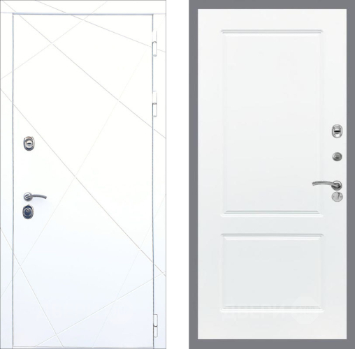 Входная металлическая Дверь Рекс (REX) 13 Силк Сноу FL-117 Силк Сноу в Одинцово