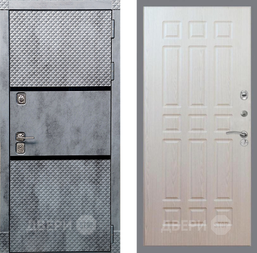 Входная металлическая Дверь Рекс (REX) 15 Бетон Темный FL-33 Беленый дуб в Одинцово