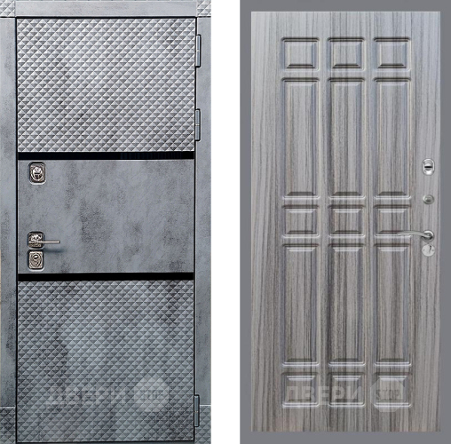 Входная металлическая Дверь Рекс (REX) 15 Бетон Темный FL-33 Сандал грей в Одинцово