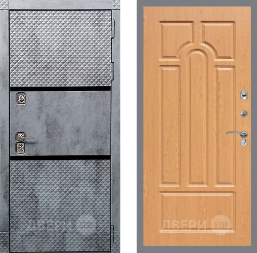 Входная металлическая Дверь Рекс (REX) 15 Бетон Темный FL-58 Дуб в Одинцово