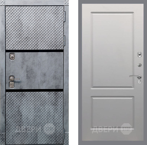 Дверь Рекс (REX) 15 Бетон Темный FL-117 Грей софт в Одинцово