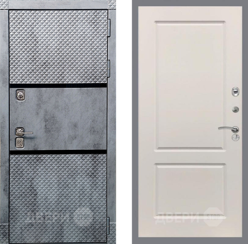 Входная металлическая Дверь Рекс (REX) 15 Бетон Темный FL-117 Шампань в Одинцово