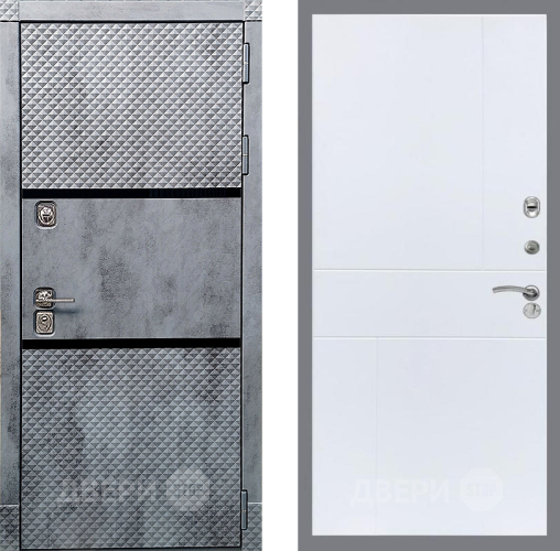 Входная металлическая Дверь Рекс (REX) 15 Бетон Темный FL-290 Силк Сноу в Одинцово