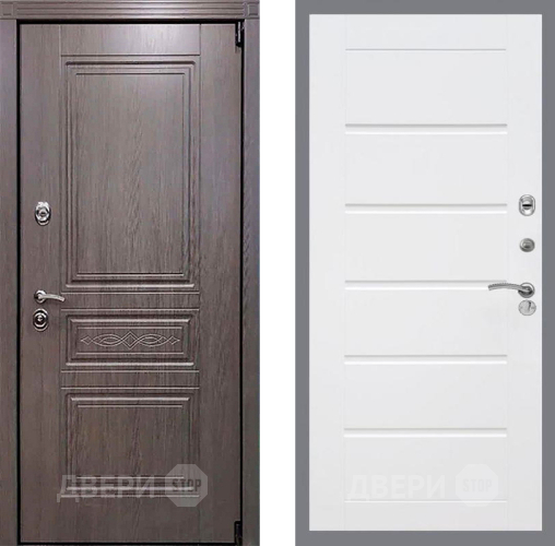 Входная металлическая Дверь Рекс (REX) Премиум-S Сити Белый ясень в Одинцово