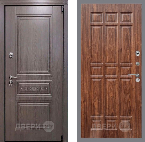 Входная металлическая Дверь Рекс (REX) Премиум-S FL-33 орех тисненый в Одинцово