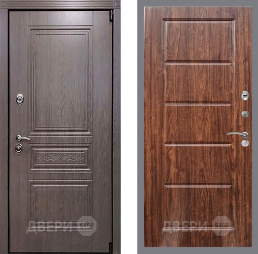 Входная металлическая Дверь Рекс (REX) Премиум-S FL-39 орех тисненый в Одинцово