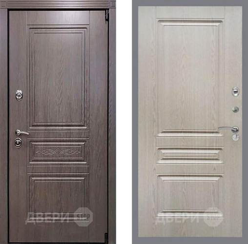 Входная металлическая Дверь Рекс (REX) Премиум-S FL-243 Беленый дуб в Одинцово