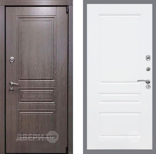 Входная металлическая Дверь Рекс (REX) Премиум-S FL-243 Силк Сноу в Одинцово