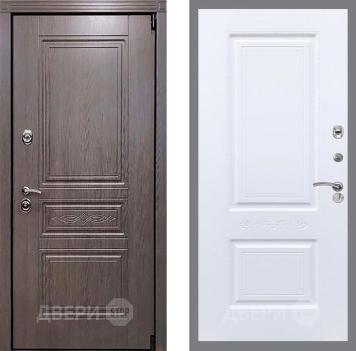 Входная металлическая Дверь Рекс (REX) Премиум-S Смальта Силк Сноу в Одинцово