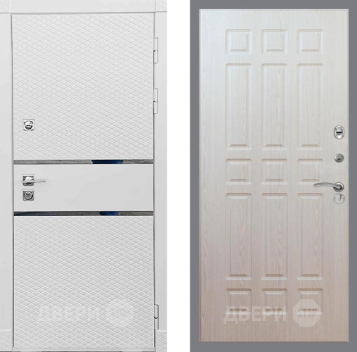 Входная металлическая Дверь Рекс (REX) 15 Силк Сноу FL-33 Беленый дуб в Одинцово